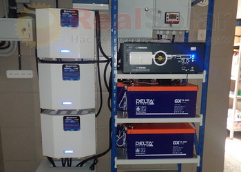 Монтаж 3-х стабилизаторов Энерготех INFINITY 12000