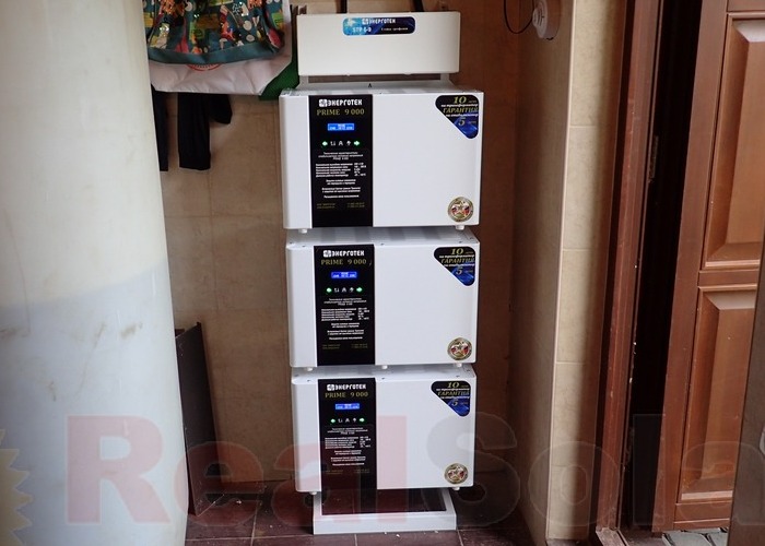 Монтаж стабилизатора Энерготех PRIME 9000