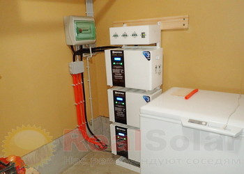 Монтаж 3-х стабилизаторов Энерготех PRIME 9000